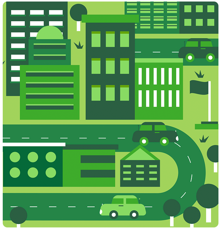 Movilidad urbana sostenible con estacionamiento medido